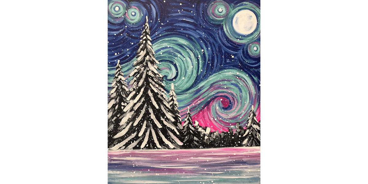 Starry Night in Winter - Paint and Sip in Fishkill | Classpop!\u2122