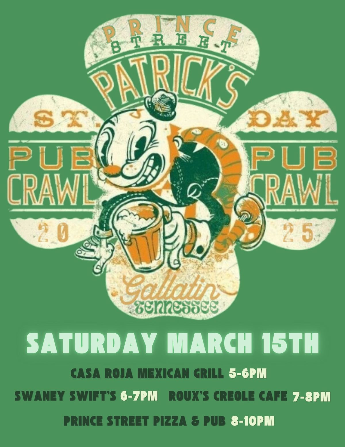 St. Patty\u2019s Day Pub Crawl