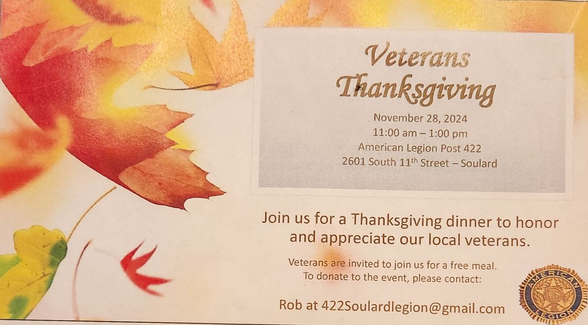 Veterans & 1st Responders Thanksgiving