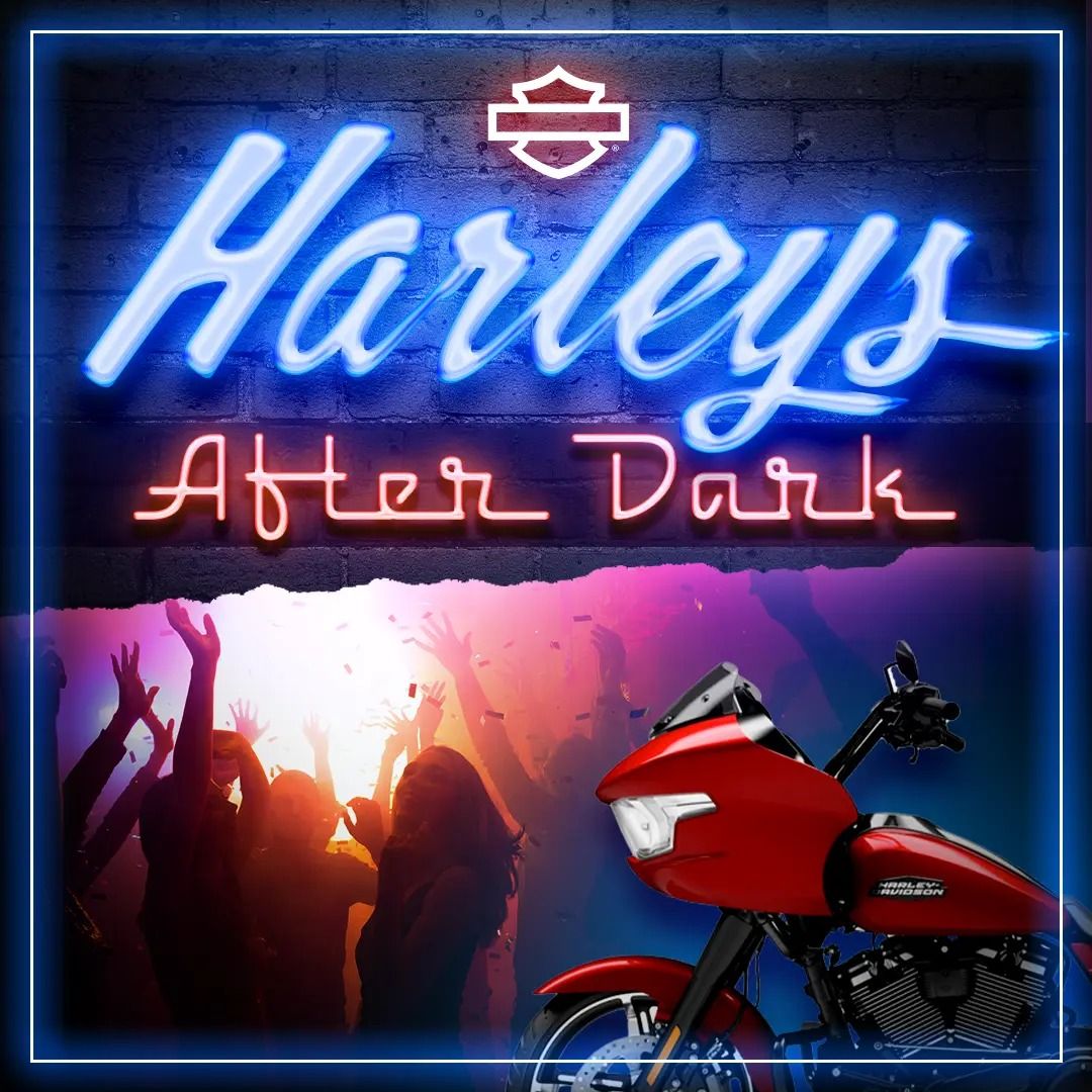 Harleys After Dark