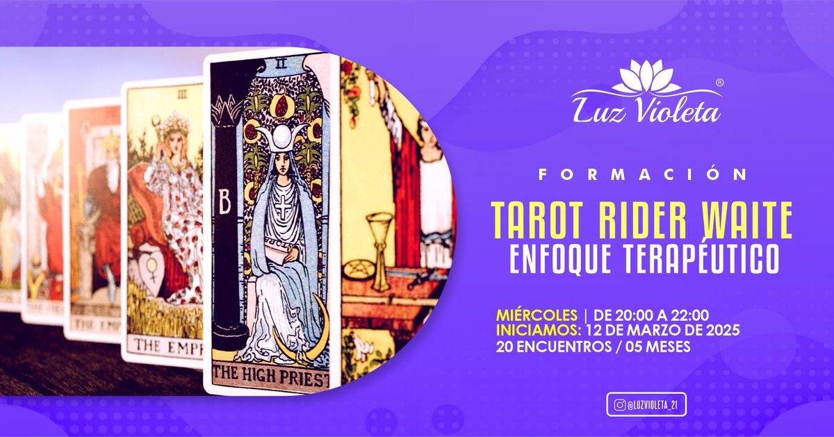 FORMACI\u00d3N EN TAROT RIDER WAITE CON ENFOQUE TERAP\u00c9UTICO