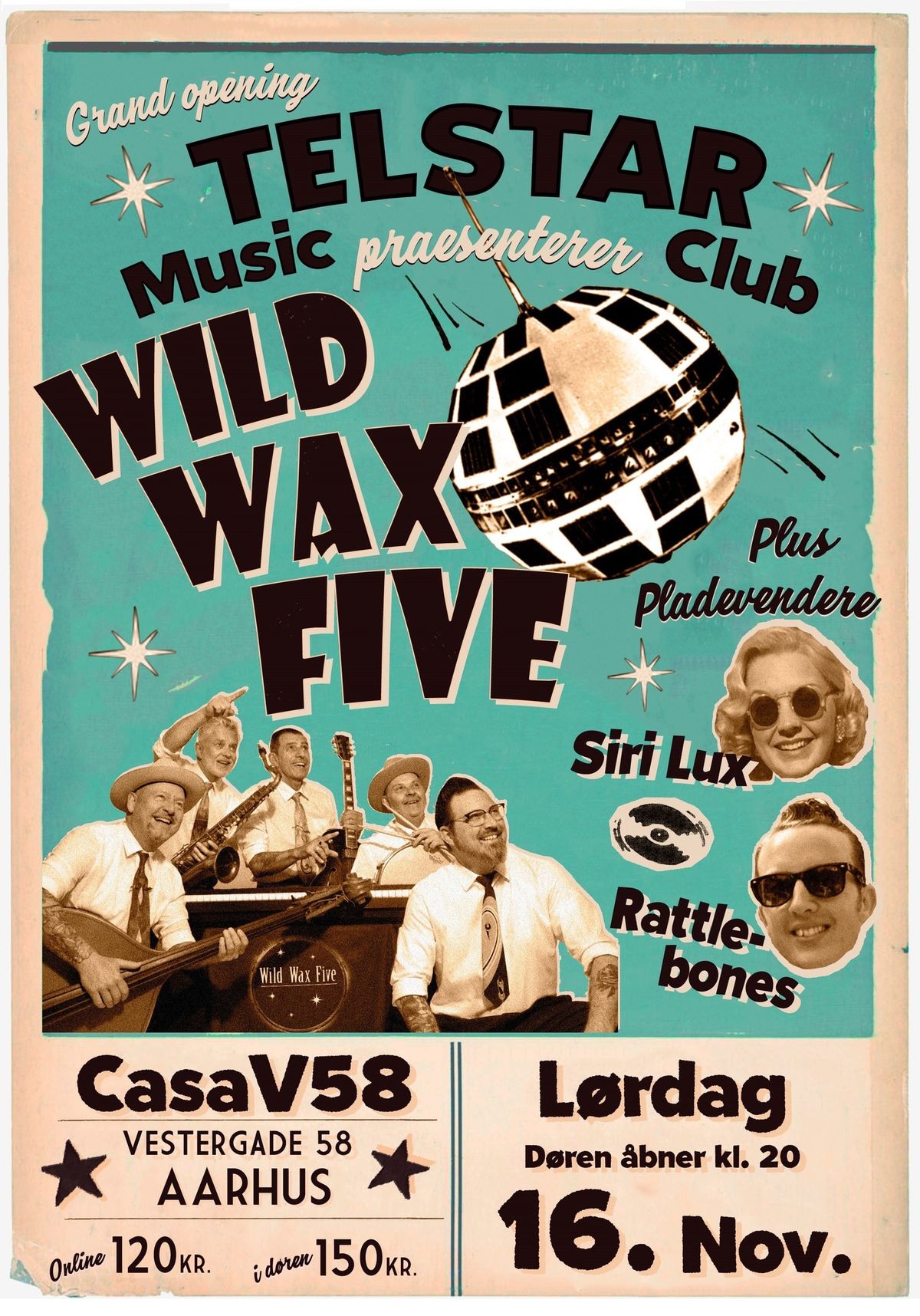 WILD WAX FIVE p\u00e5 Telstar Music Club *Grand opening*