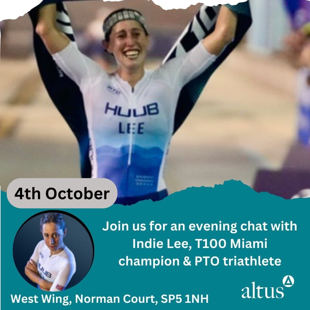 An evening fireside chat with Indie Lee, PTO World Pro-Triathlete (Ranked 7th) & Ironman 