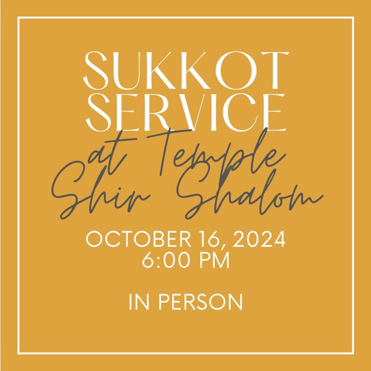 Sukkot Service and Sukkah Decorating