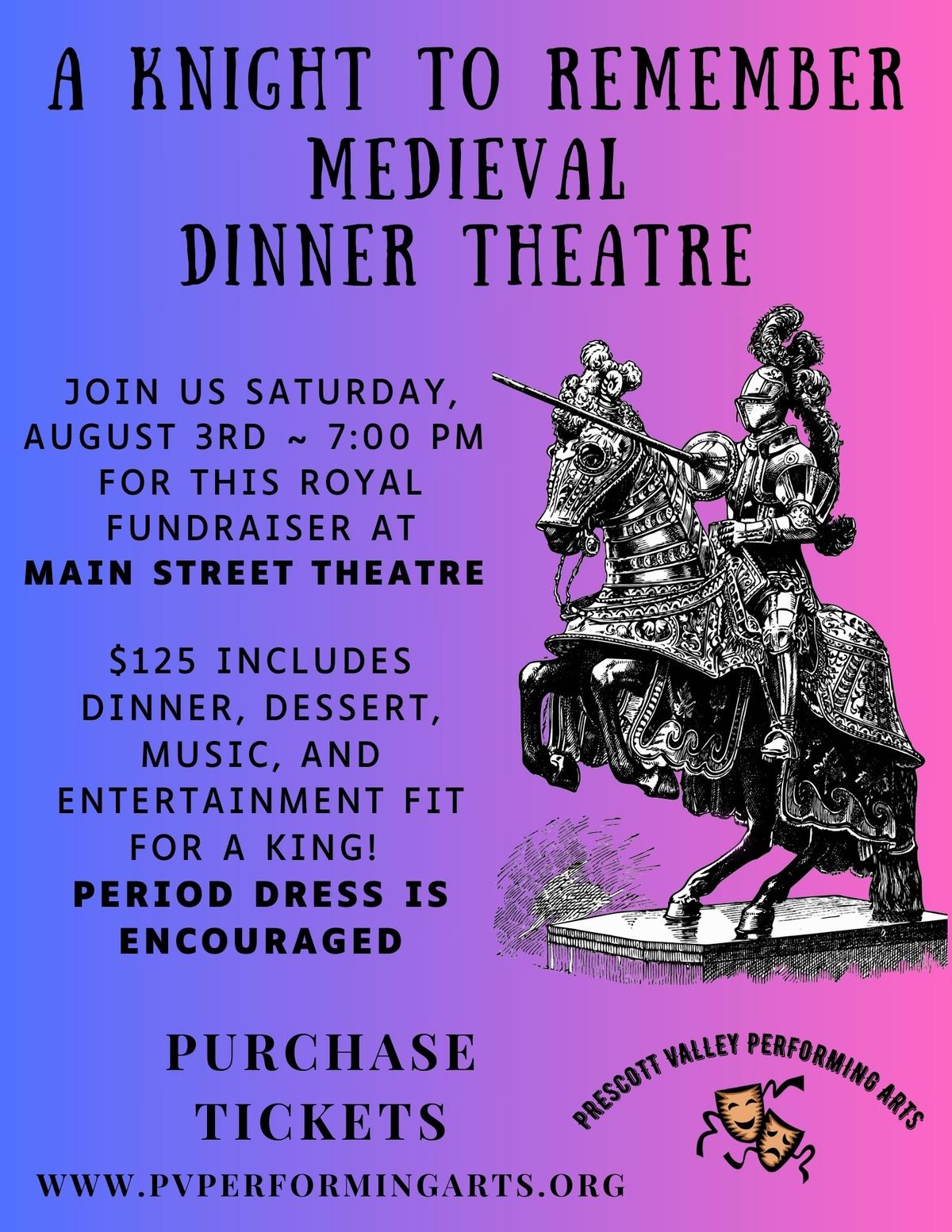 A Knight To Remember - Dinner Theatre