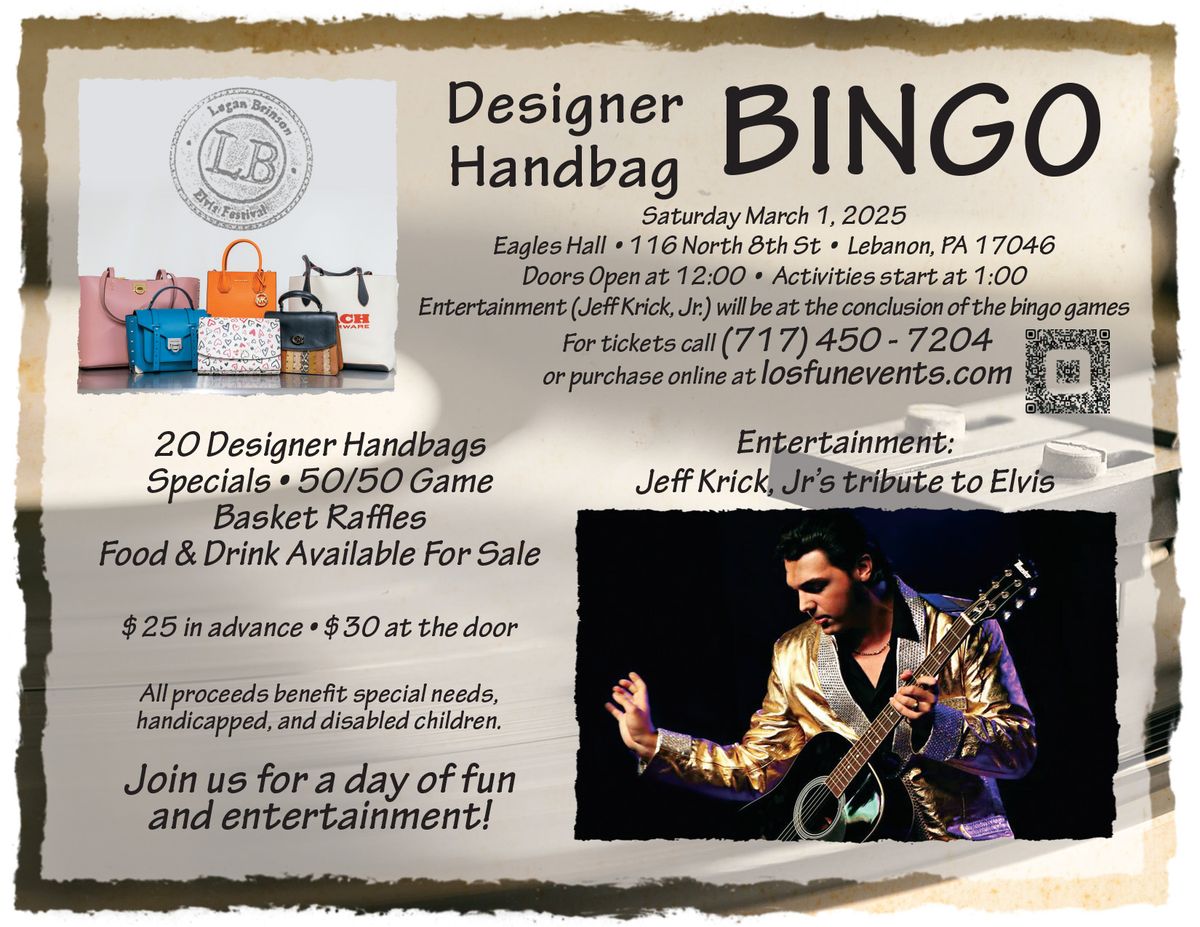 Designer Handbag Bingo