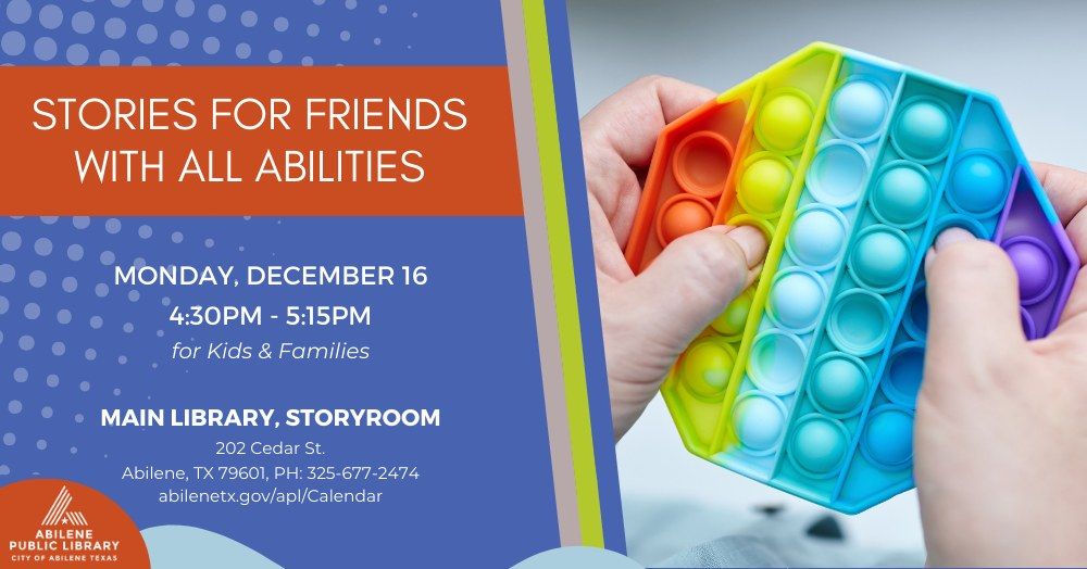 Stories for Friends with All Abilities (Main Library)