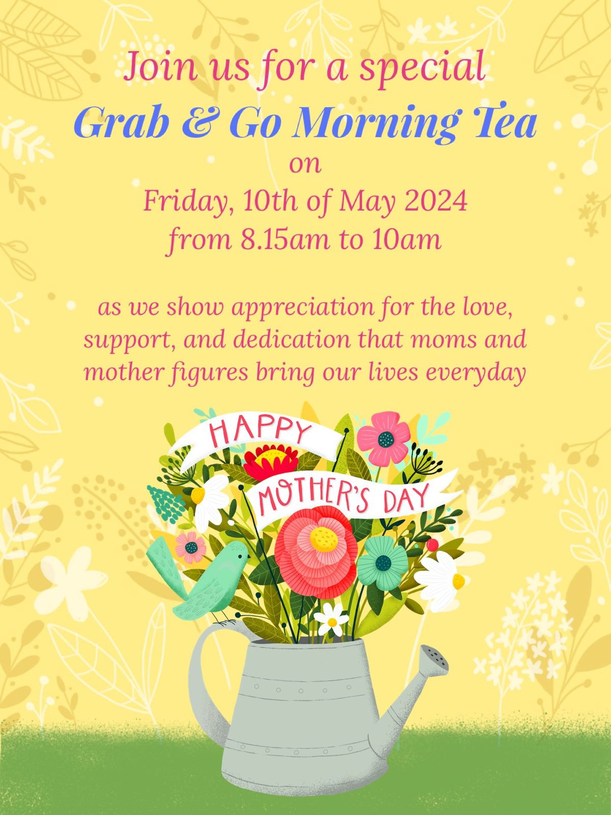 Grab & Go Morning Tea - Mother\u2019s Day