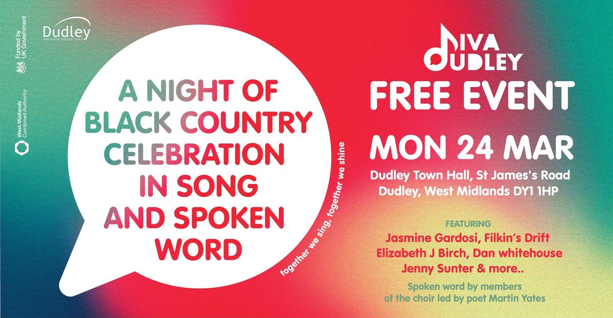 Diva Dudley - FREE - A Night of Black Country celebration in harmony & spoken word