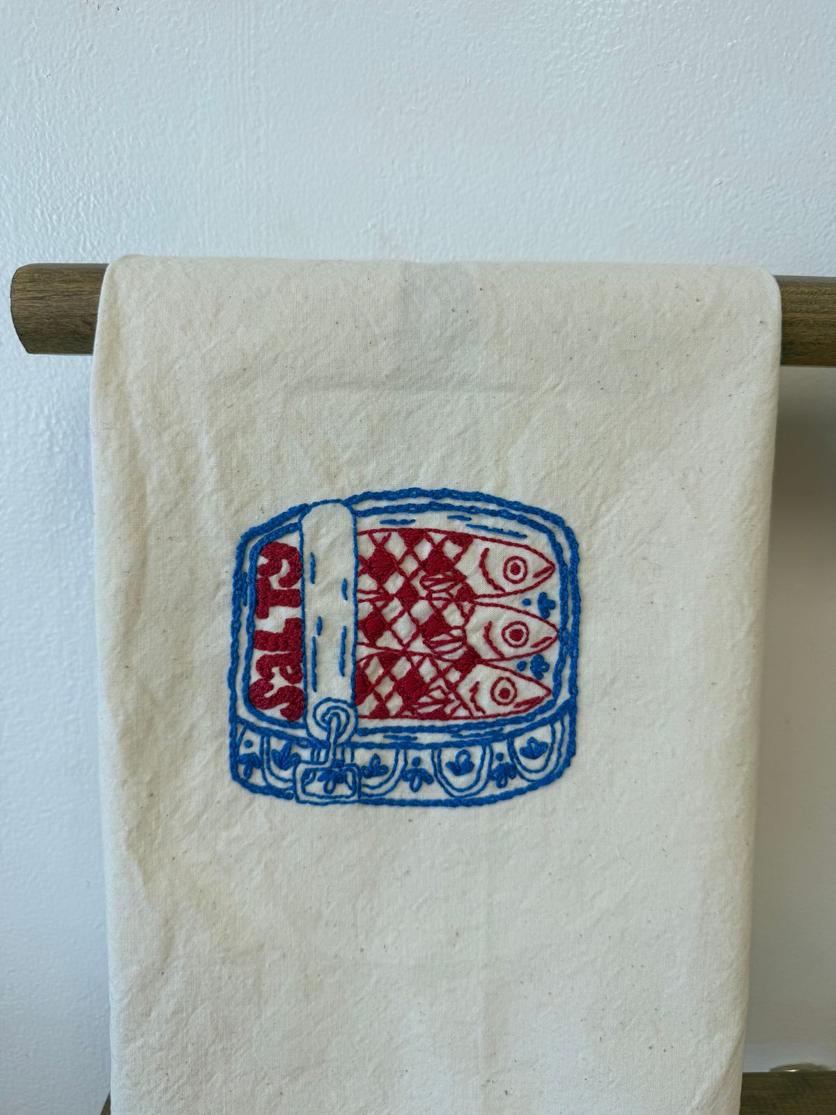 Embroidered Tea Towel