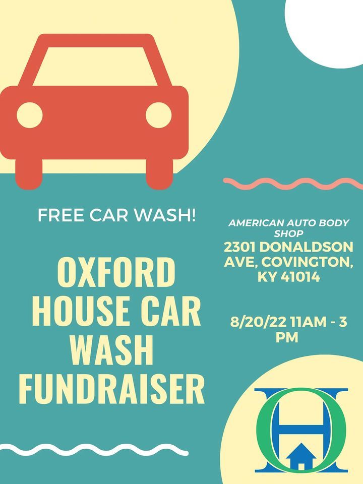 Oxford house car wash fundraiser, American Auto Body and Truck Shops Inc., Covington, 20 August 2022