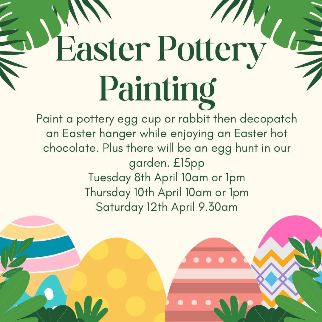 Easter pottery painting - egg cup or rabbit 