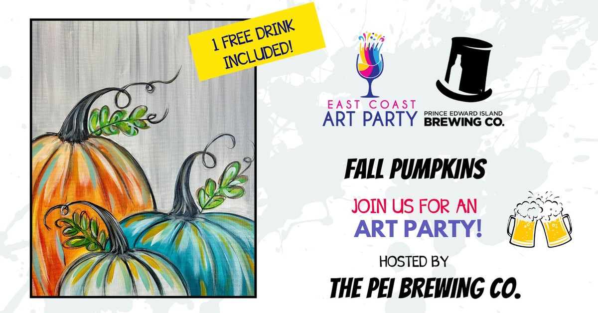 Art Party 1009 - Fall Pumpkins - The PEI Brewing Company - Charlottetown