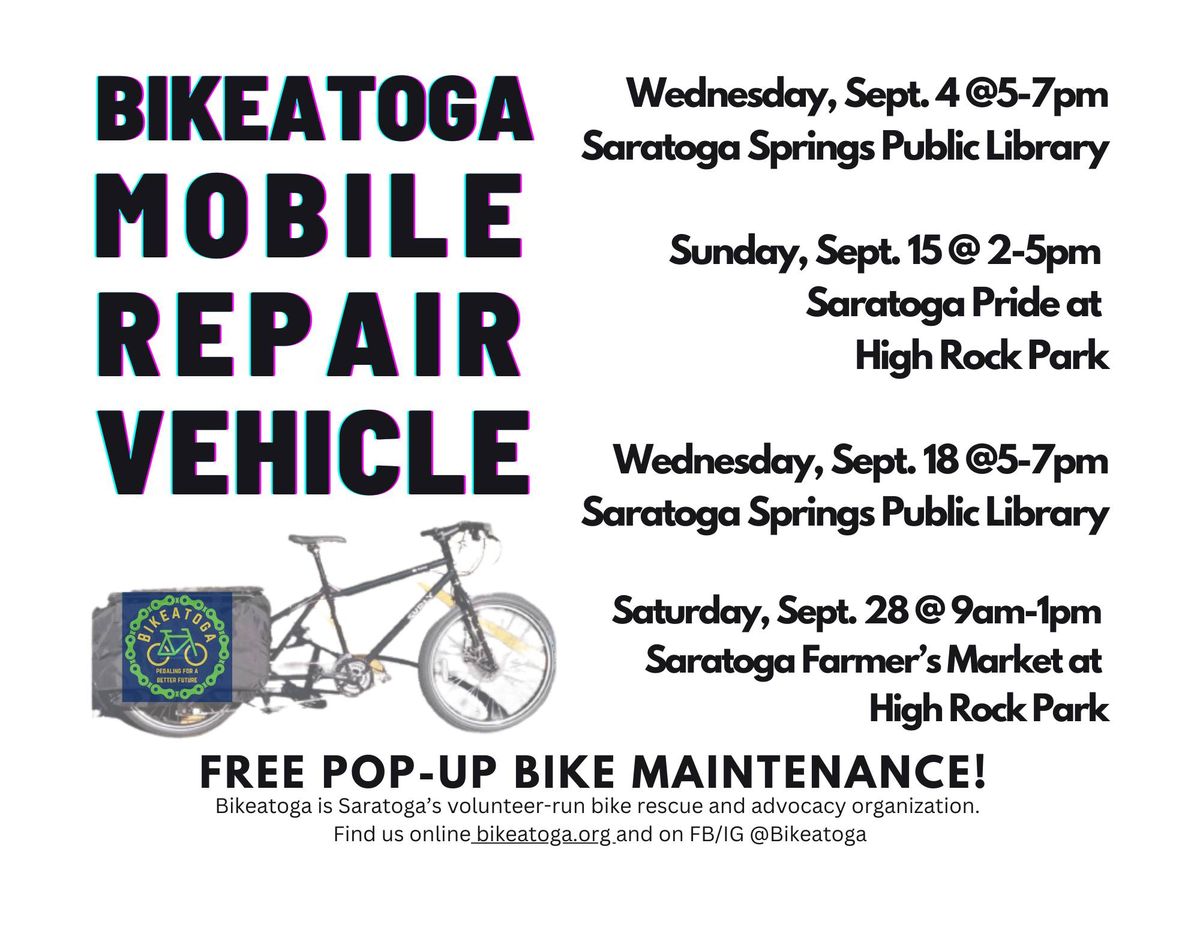 Pop Up Bike Maintenance