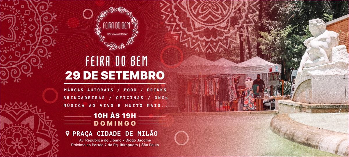 Feira do Bem 29 de Setembro -  Vila Nova Concei\u00e7\u00e3o - Pra\u00e7a Cidade de Mil\u00e3o