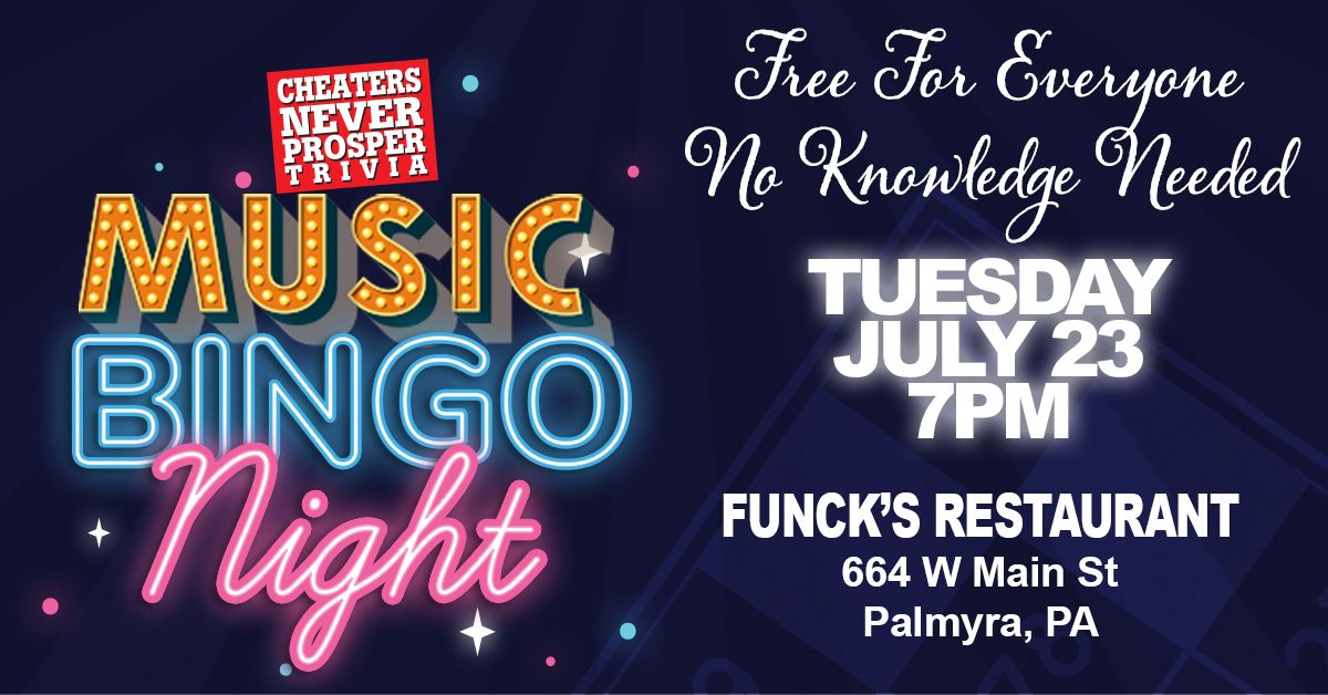 Music Bingo at Funck's Restaurant - Palmyra