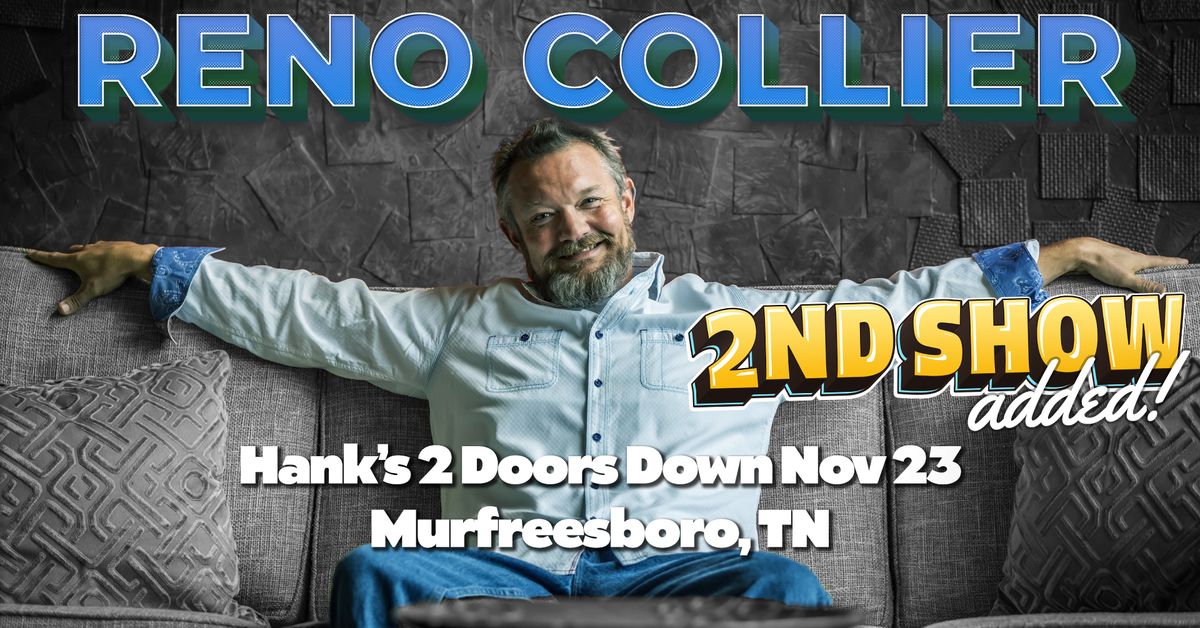 Reno Collier at Hank's in Murfreesboro, TN on November 23rd