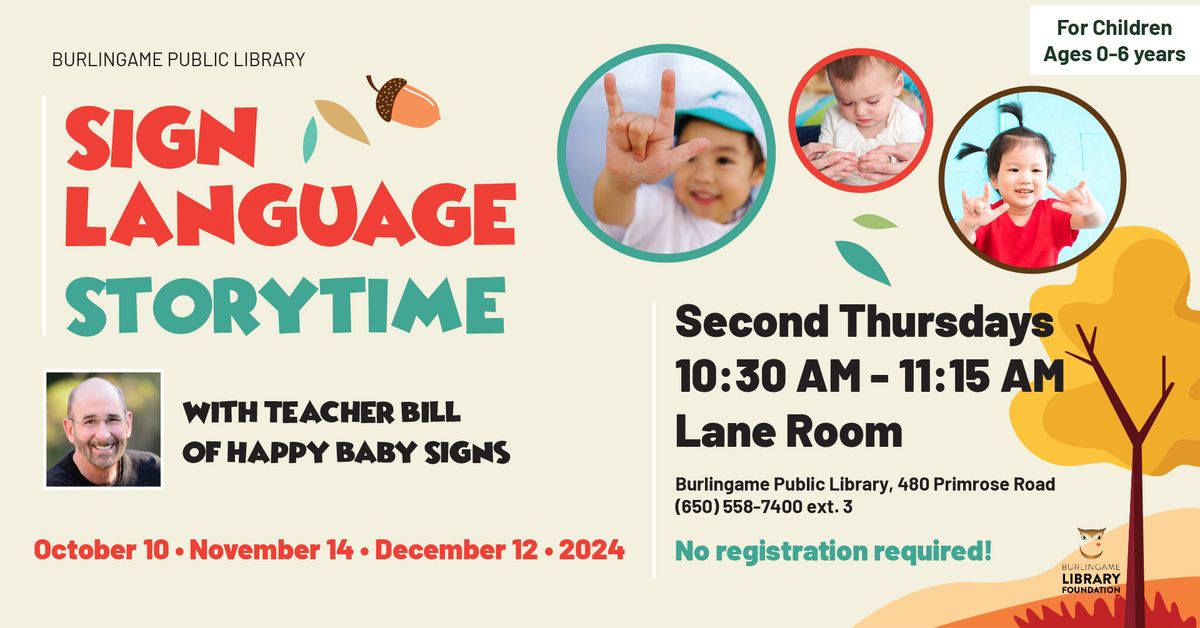 Sign Language Storytime with Teacher Bill of Happy Baby Signs