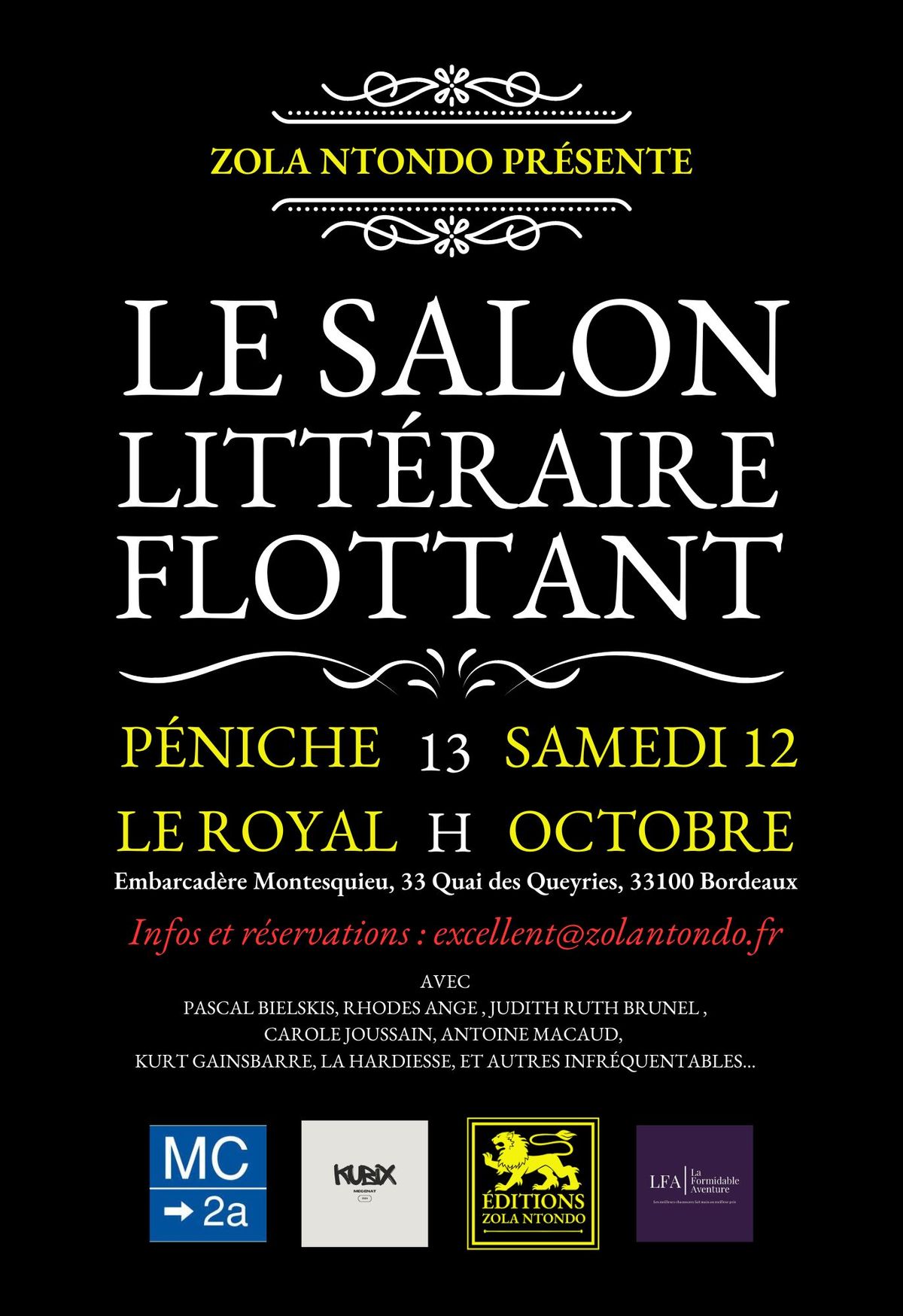 Le Salon Litt\u00e9raire Flottant des \u00c9ditions Zola Ntondo