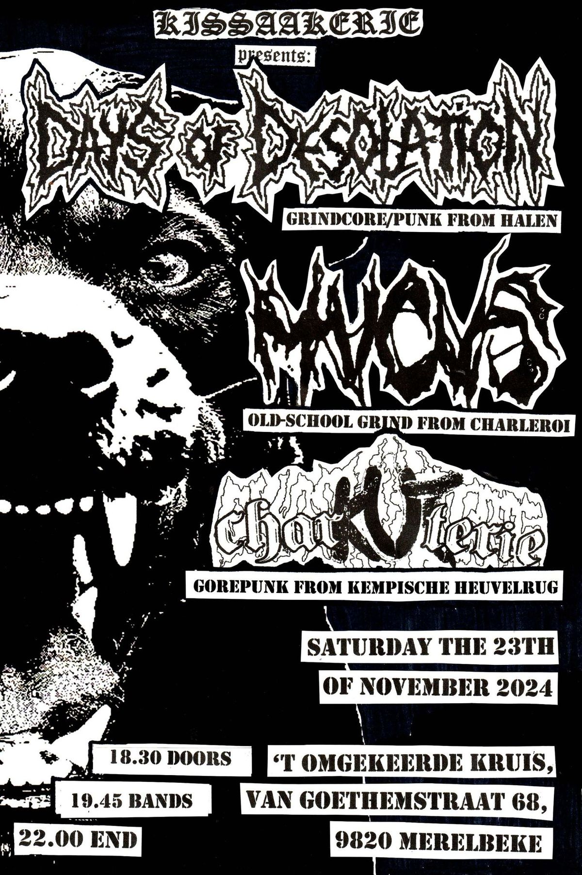 Days Of Desolation + Mucus + Charkutterie in 't Omgekeerde Kruis