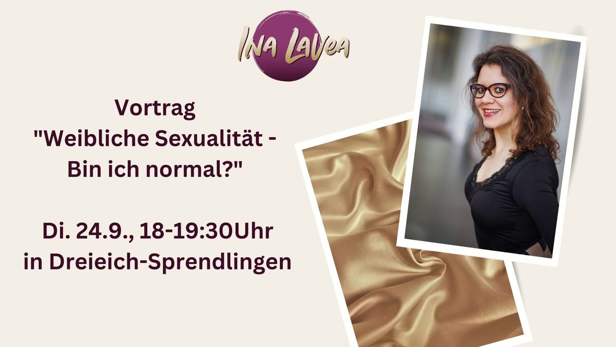 Vortrag "Weibliche Sexualit\u00e4t - Bin ich normal?"