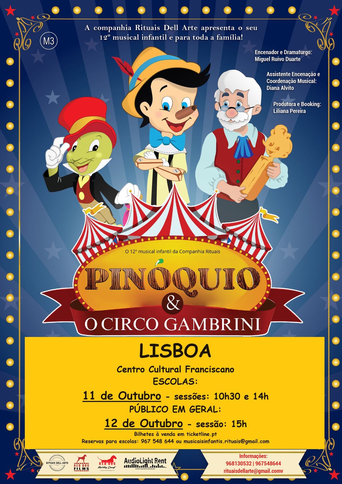 Musical PIN\u00d3QUIO e o circo Gambrini em LISBOA