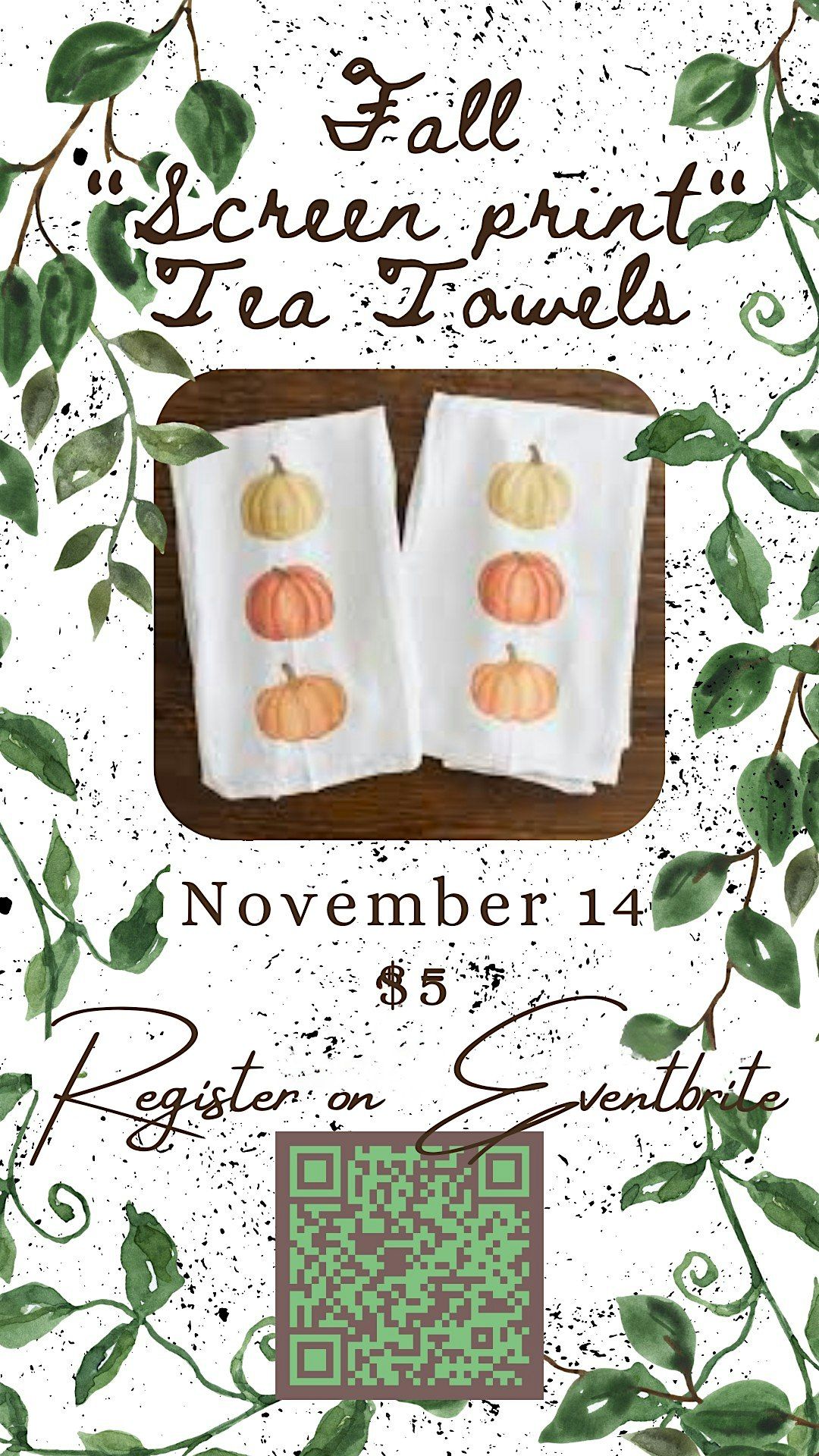 "Screen Print" Tea Towels