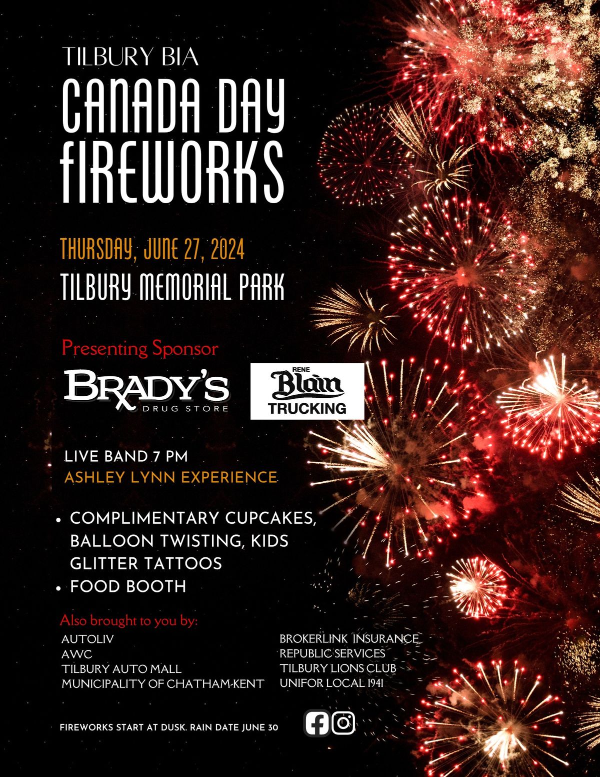 Tilbury BIA Canada Day Fireworks 2024