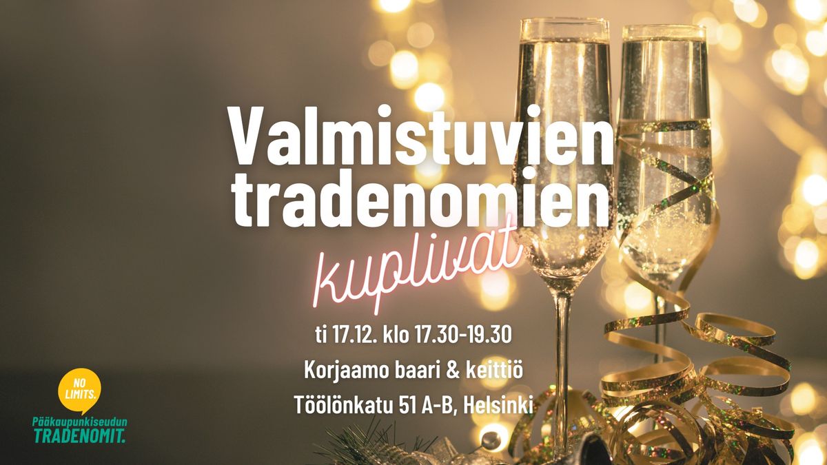 Valmistuvien tradenomien kuplivat