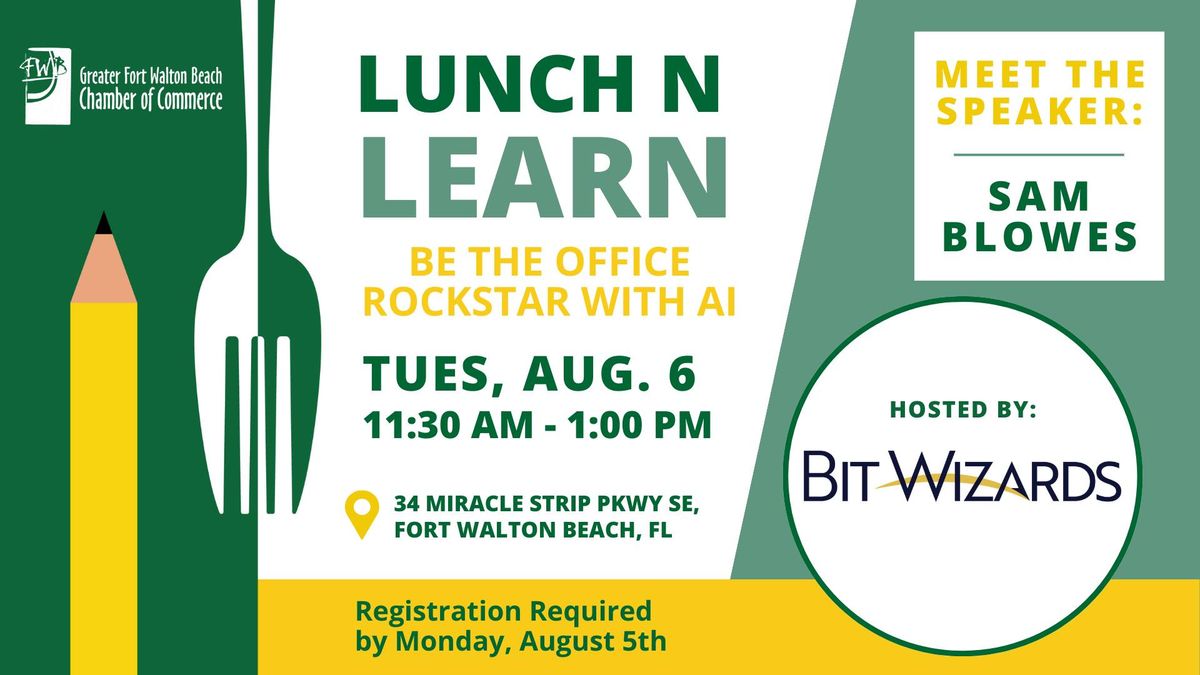 Lunch N Learn: Be The Office Rockstar With AI