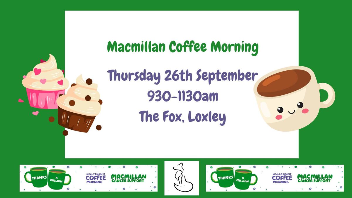 Macmillan coffee morning