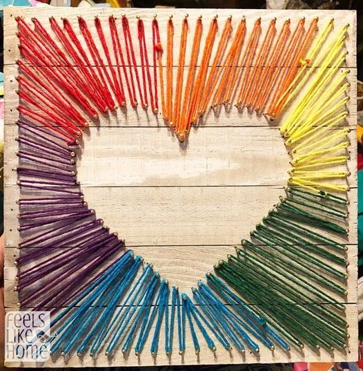 Learn To Make a beautiful string art picture.