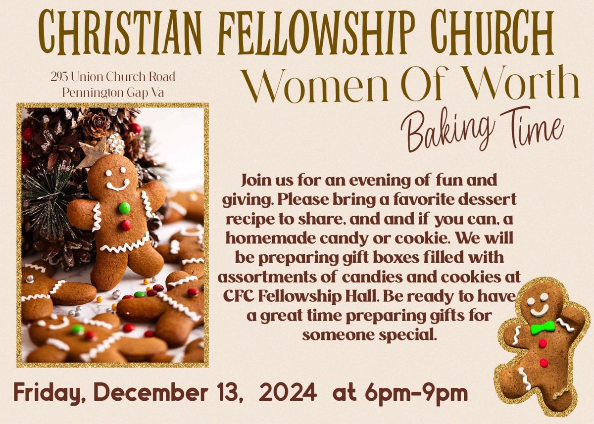 WOW-Women Of Worth Baking Time