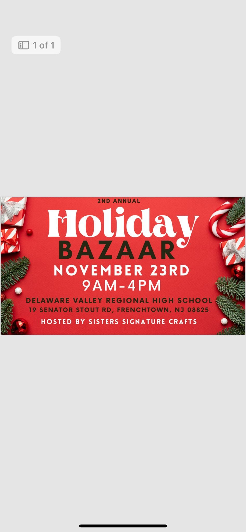 2nd ANNUAL HOLIDAY BAZAAR 