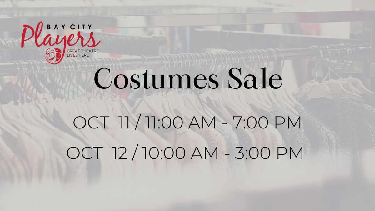 Costumes Inventory Sale!