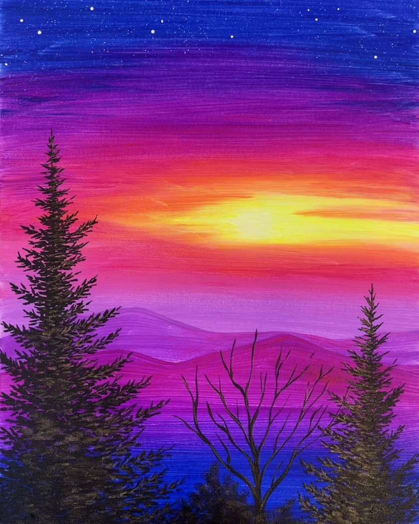 Evening Splendor-Paint Party