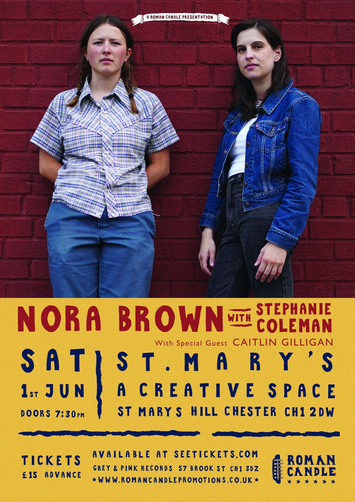 Roman Candle Presents Nora Brown with Stephanie Coleman