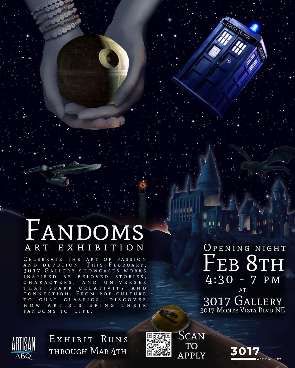 Fandoms Art Exhibition at 3017 Gallery