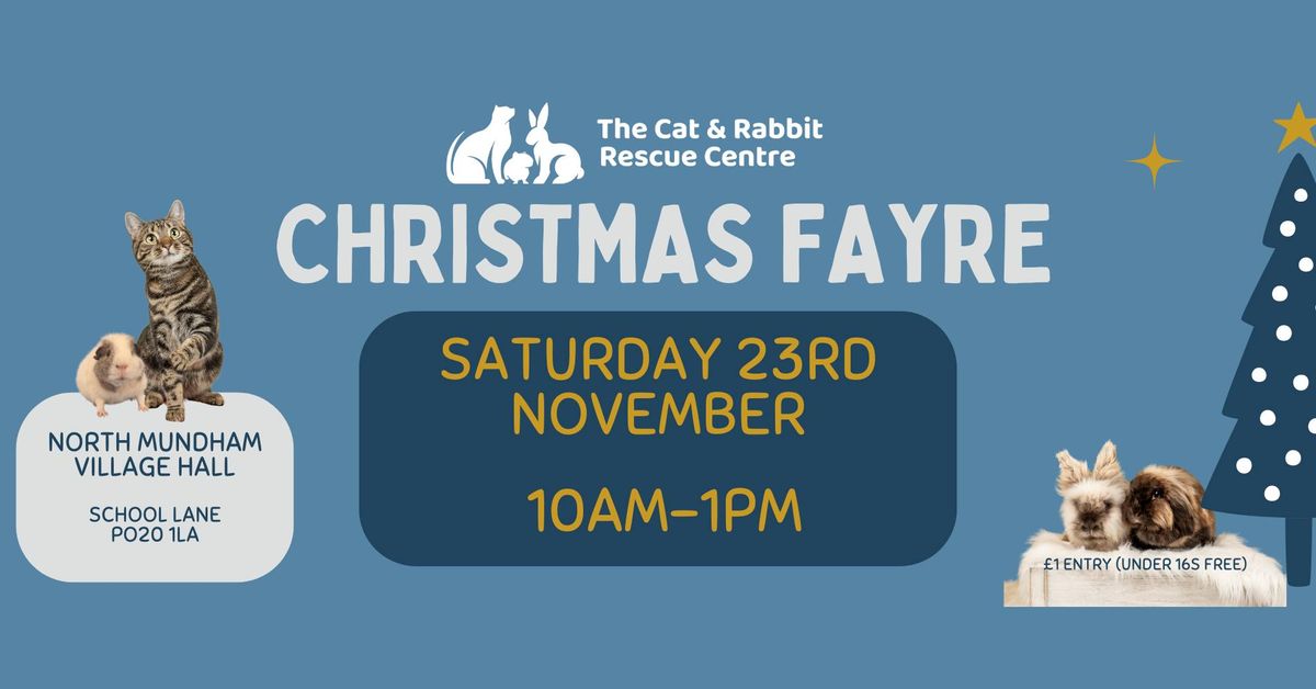 The Cat & Rabbit Rescue Centre Christmas Fayre