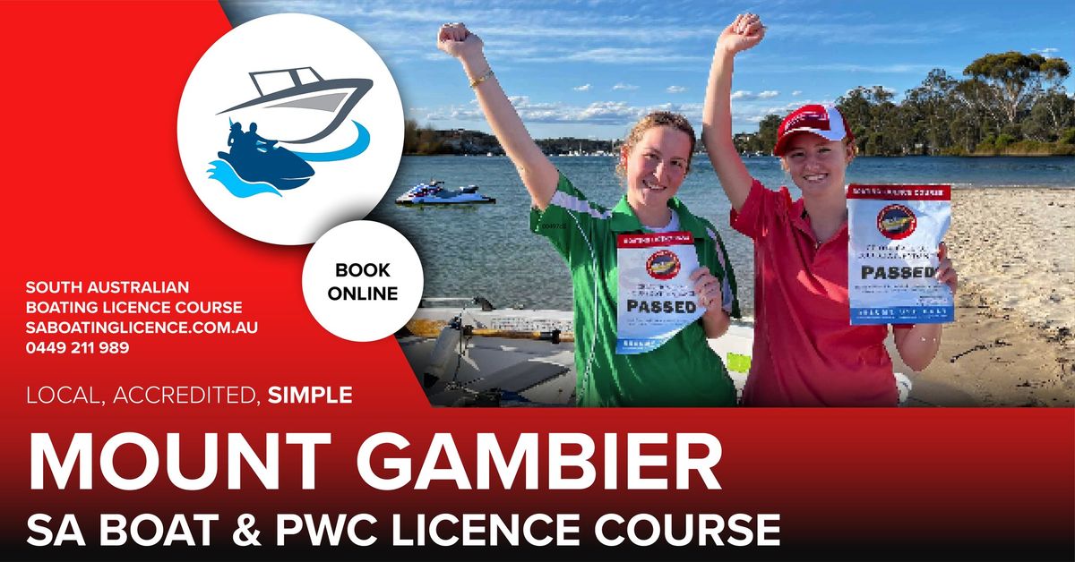 Mount Gambier Boat & Jetski Licence