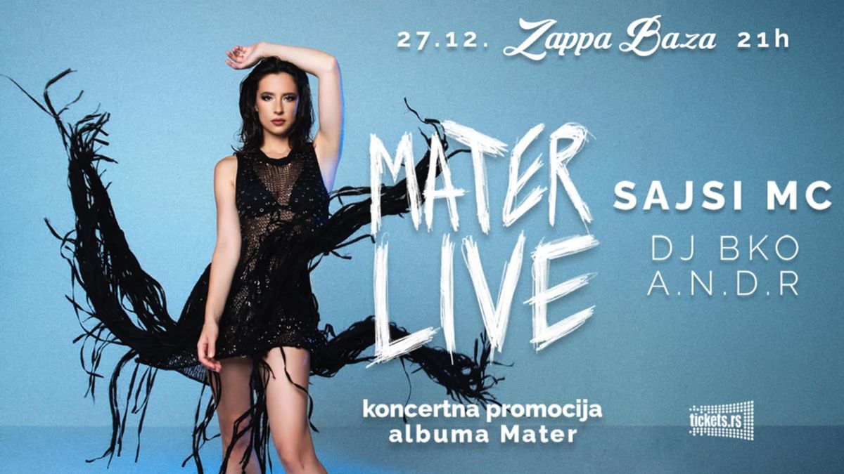 Sajsi mc - MATER LIVE \/\/ Zappa Baza