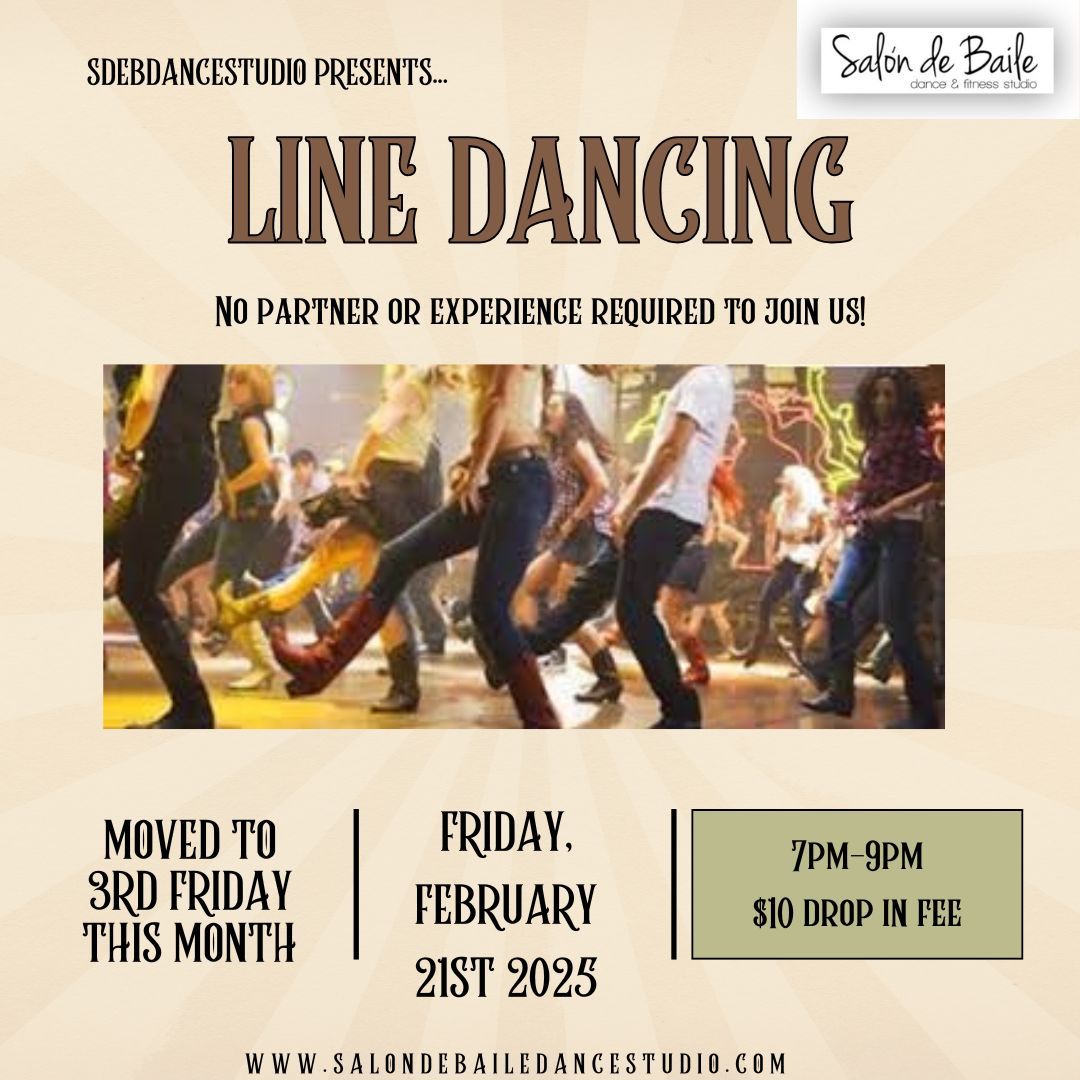 Line Dance Group Class at Salon de Baile Dance & Fitness Studio Pooler, GA