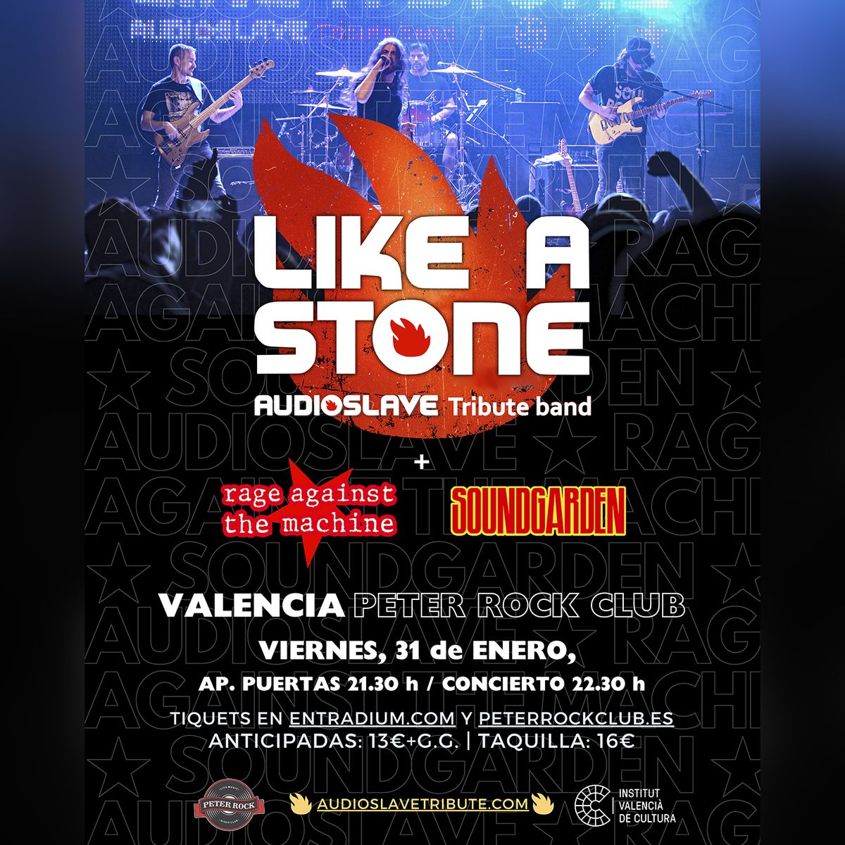 LIKE A STONE (AUDIOSLAVE, R.A.T.M. & SOUNDGARDEN TRIBUTE)