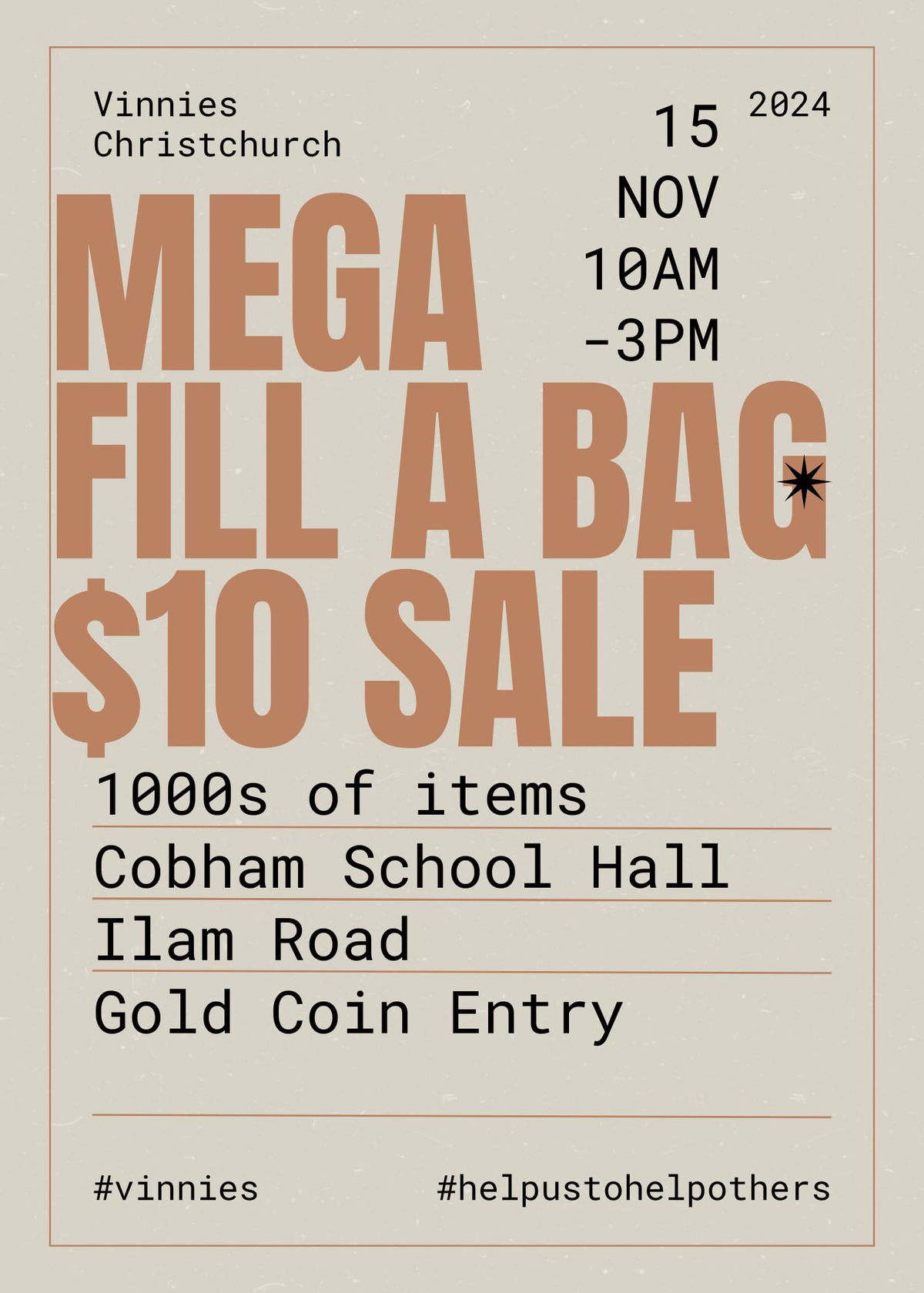 Mega Fill a bag Sale 15th November