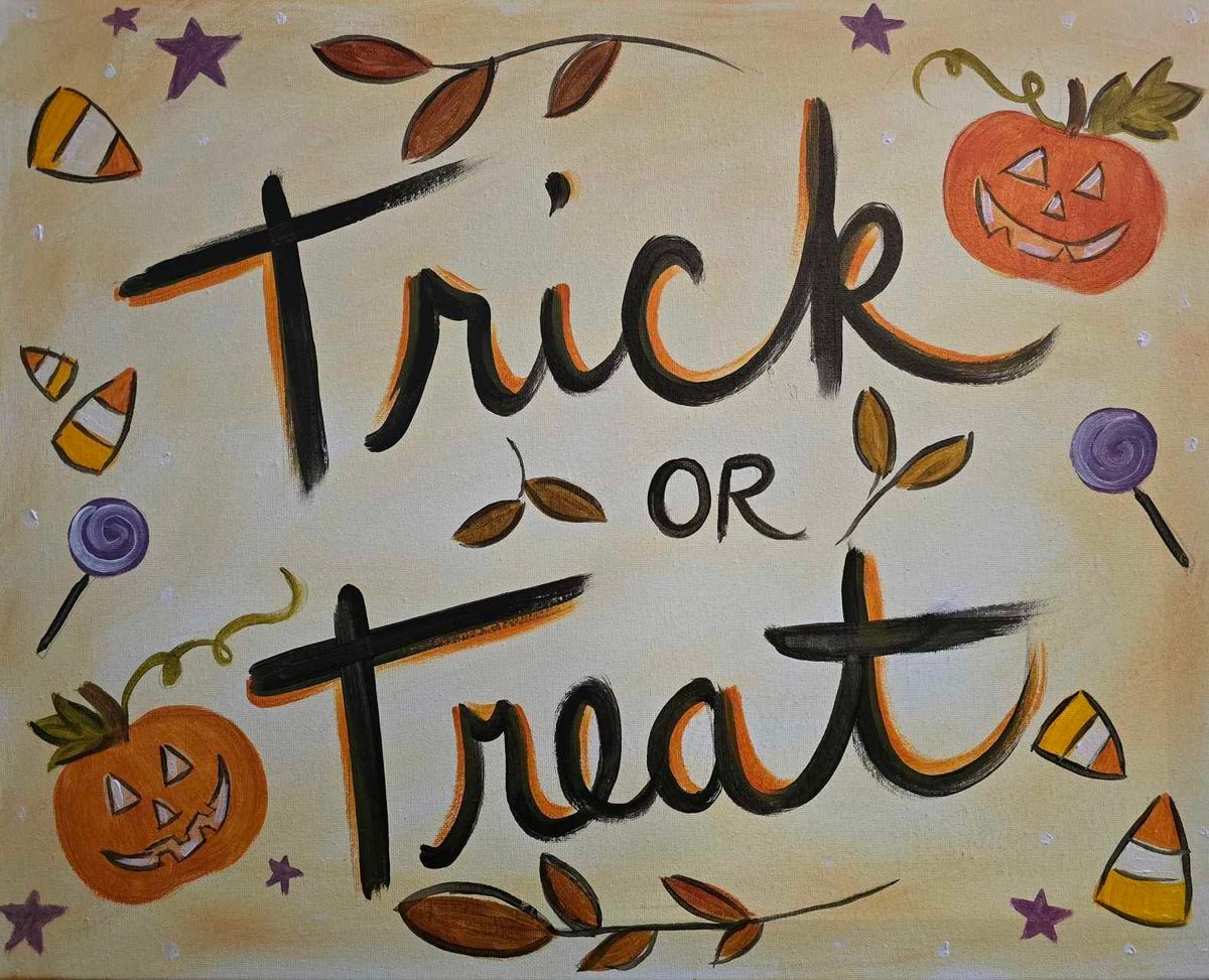 "Trick or Treat" Step by step painting class!