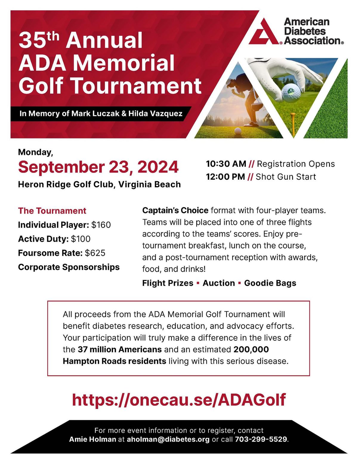 35th Annual ADA Memorial Golf Tournament