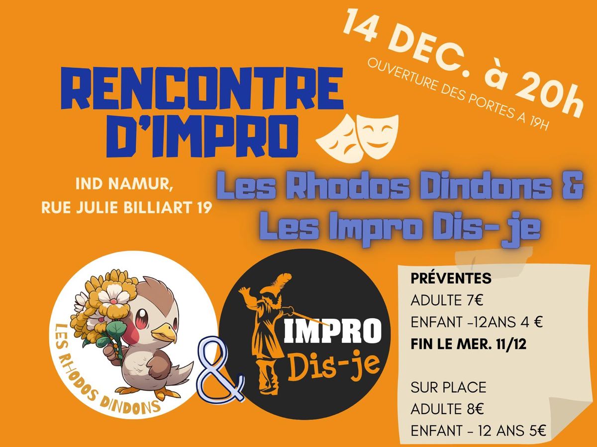 Rencontre d'impro Les RHODOS DINDONS \u26a1 IMPRO DIS-JE