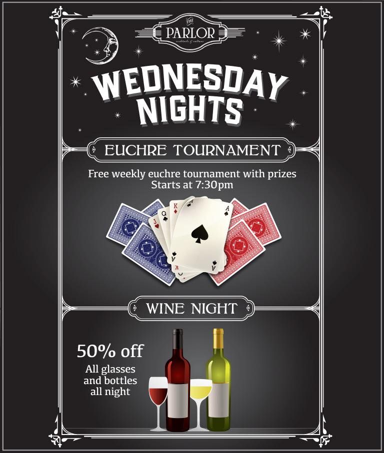 Euchre Tournament\/ Wine Night @ The Parlor!