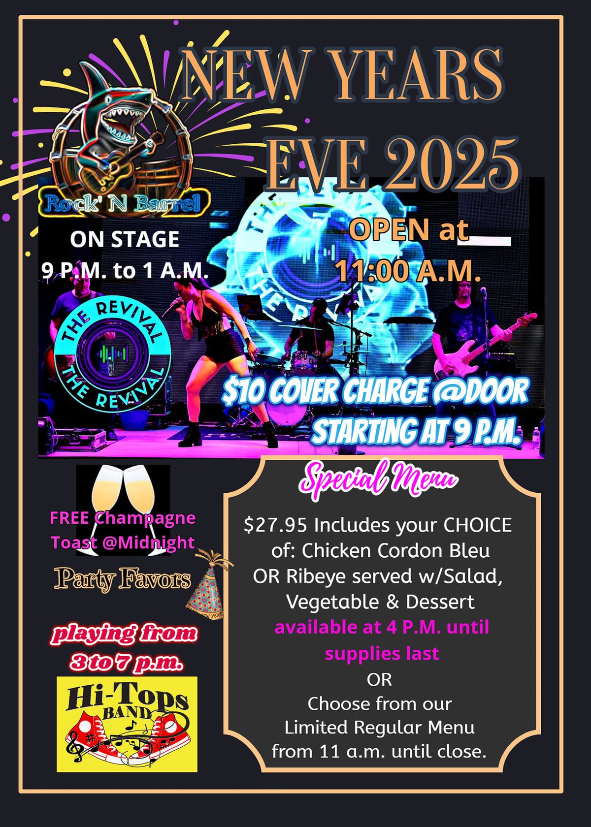 ROCK IN the New Year with the REVIVAL Band