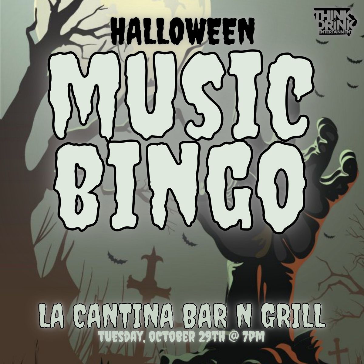 Halloween Music Bingo @ La Cantina Bar N Grill (Edgewood-Cedar Rapids, IA) \/ Tues Oct 29th @ 7pm